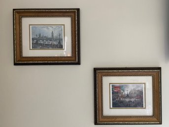 PAIR OF FRAMED PRINTS BY H. MOSS