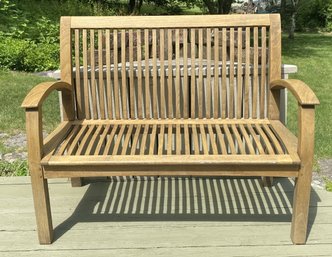 JULIAN CHICHESTER DESIGNS WOODEN PATIO BENCH MADE IN ENGLAND