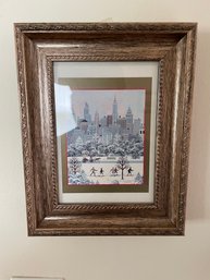 FRAMED PRINT 'CROSS-COUNTRY IN CENTRAL PARK' BY WOOSTER SCOTT