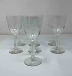 SET OF 7 WINE GLASSES TALL