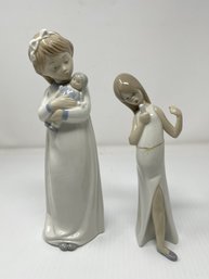 PAIR OF VINTAGE LLADRO FIGURINES