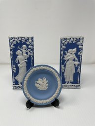 3 PC SET OF WEDGEWOOD JASPERWARE