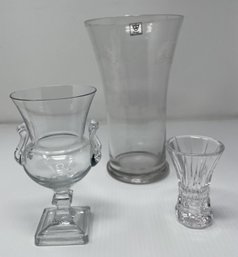 MISC GLASSWARE ITEMS Set Of 3