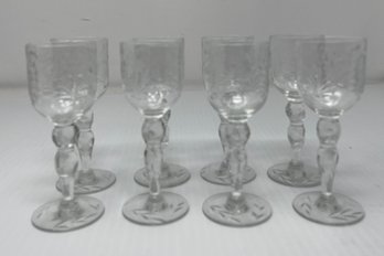 SET OF 8 TALL STEM GLASSWARE