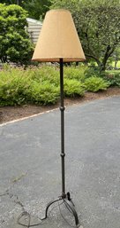 METAL FLOOR LAMP WITH PLEATED SHADE (2 OF 2)