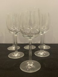 6 PC SET OF ROSENTHAL CUPOLA CRYSTAL TULIP BEER GLASSES