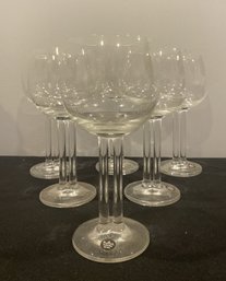 6 PC SET OF ROSENTHAL CUPOLA CRYSTAL GLASSES