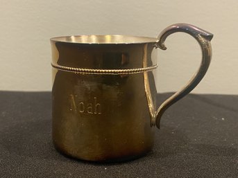 REED & BARTON ROYAL BEAD SILVERPLATED BABY MUG