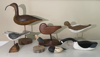 ASSORTED COLLECTION OF WOOD CARVED DECOYS
