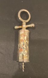 MAESTRI BY GORHAM-ANTIQUE SILVER PLATE ON BRASS FLYNUT CORKSCREW