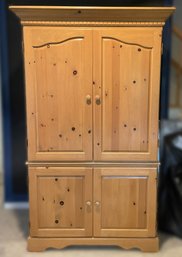 VINTAGE ENGLISH PINE ARMOIRE FROM COUNTRY WILLOW