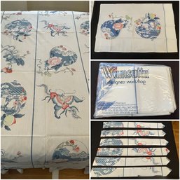 BEDROOM CURTAIN SET WITH JAPANESE MOTIF