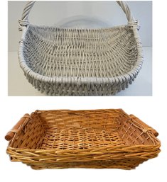 ASSORTED COLLECTION OF WICKER BASKETS