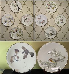 10 PC ROYAL WORCESTER BIRDS OF DOROTHY DOUGHTY PLATES