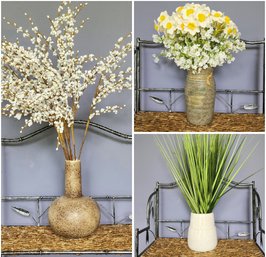 3PC ASSORTED SHELF/TABLE VASES