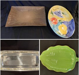 4PC ASSORTED SERVING TRAYS