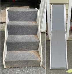 PAIR OF PET STAIR AND RAMP