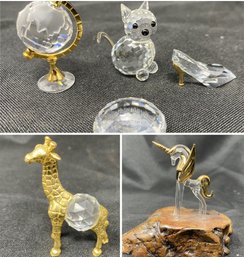 ASSORTED COLLECTION OF CRYSTAL FIGURINES