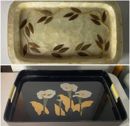 PR OF MID CENTURY SERVING TRAYS