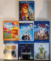 ASSORTED COLLECTION OF CHILDRENS BLUE RAY DVDS