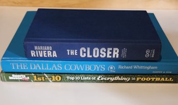 SET OF 3 ASSORTED SPORTS BOOKS