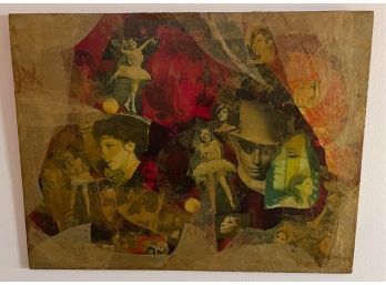 Barbara Streisand Collage On Wood