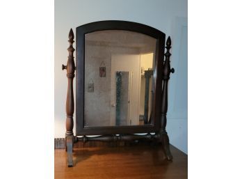 ANTIQUE WOODEN DRESSER TILT MIRROR