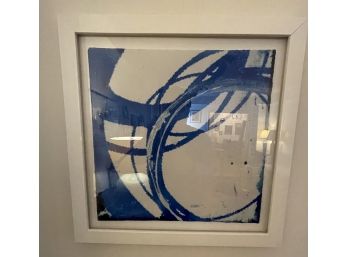 WHITE FLOATING GLASS FRAMED GICLEE REPRODUCTION BY JAKE