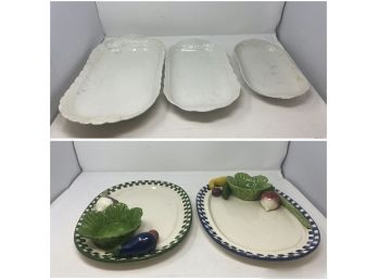 Large Oval Serving Platers