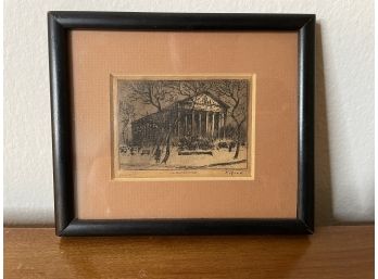 FRAMED VINTAGE PRINT 'LA MADELEINE'