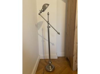 56'H CHROME ADJUSTABLE FLOOR LAMP