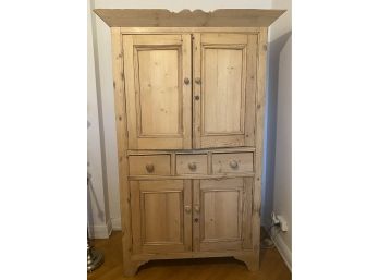 ANTIQUE OAK MEDIA ARMOIRE