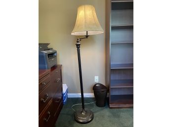 Metal Swing Arm Adjustable Floor Lamp