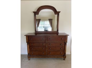 Basset Eight Drawer Dresser With Mirror