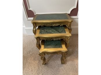 Vintage Italian Giltwood Nesting Tables