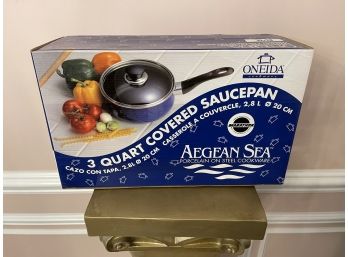 Aegean Sea Porcelain On Steel Cookware