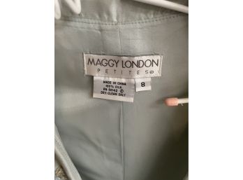 Size 8 Petite By Maggy London-100 Silk