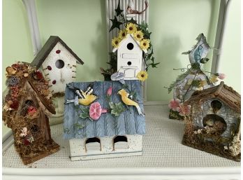 Set Of 6 Assorted Birdhouses