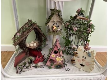 Set Of 6 Assorted Birdhouses