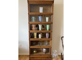 Antique 6 Stack Oak Barrister Stacking Bookcase