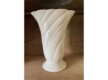 Vintage White Pottery Vase