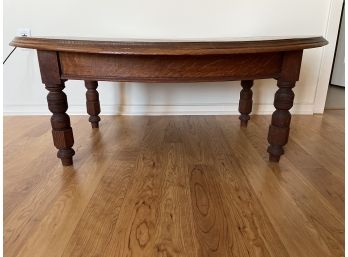 Oak Oval Coffee Table