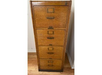 Library Bureau Makers Oak File Cabinet