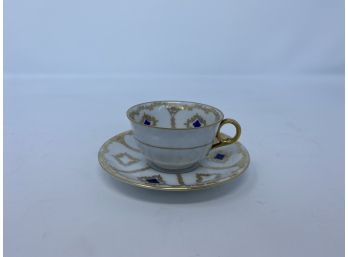 Edelstein Bavaria Porcelain Cup And Saucer