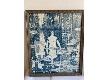 Framed Art Print 'Nymphs At The Temple Of Pan'