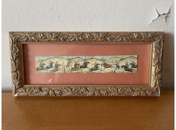 Framed Wall Art 'Men Fighting On Horseback'