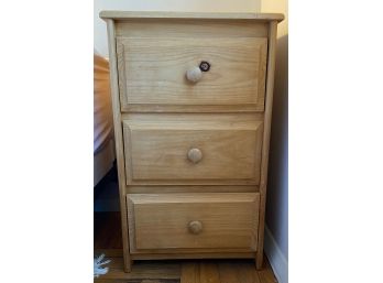 3 Drawer Pine Wood Night Stand