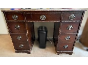 VINTAGE 9 DRAWER WRITING DESK