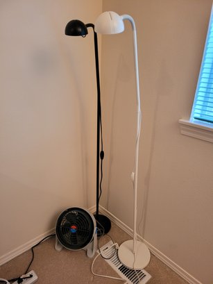 R17 Ikea Flexible Office Lamps Set Of 2, Kool Operator Jr Fan, And Surge Protector