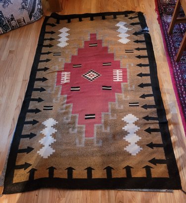 R1 Southwest Themed Area Rug And Anti-skid Backing